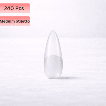 240 Pcs Semi-Matte Soft GelY Nail Tips Extensions - Medium Stiletto