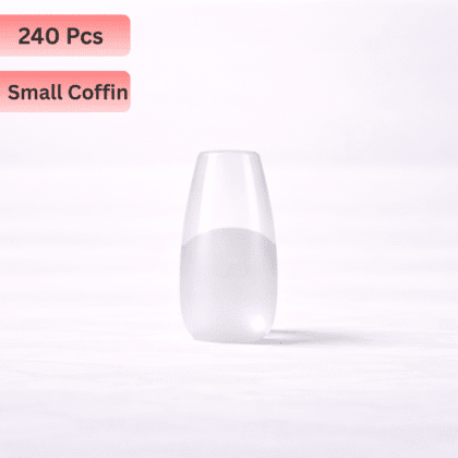240 Pcs Semi-Matte Soft GelY Nail Tips Extensions - Small Coffin