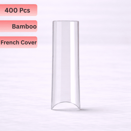 400 Pcs Transparent Soft Gel Nail Tips French Cover - French Bamboo