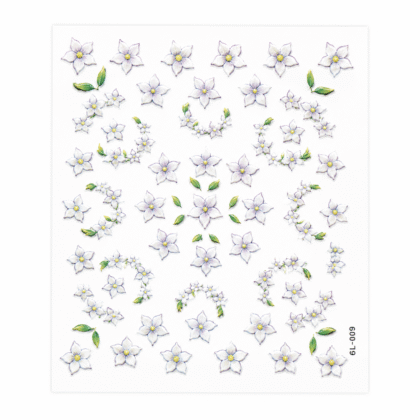2D Embossed Nail Sticker – 6L-009