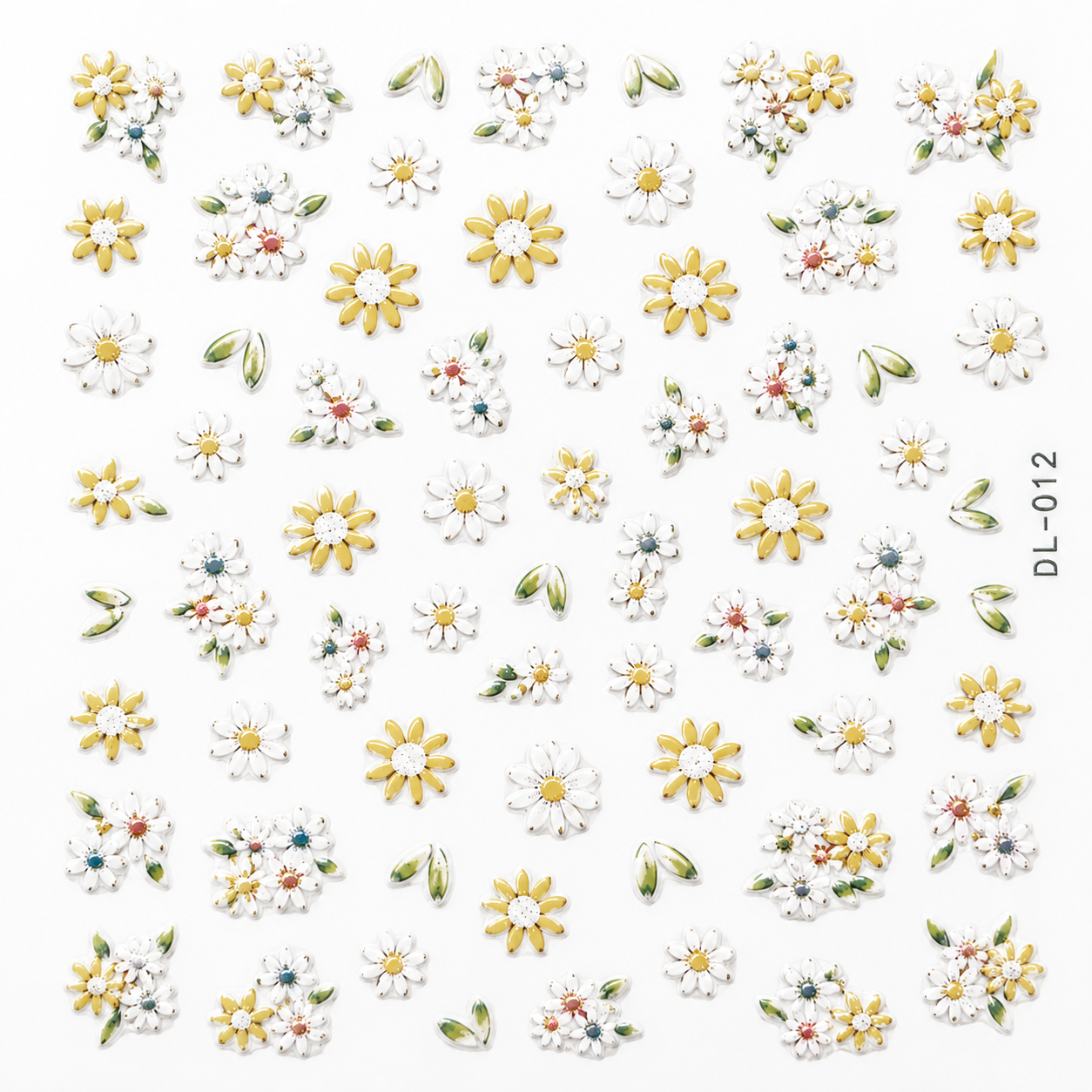 2D Embossed Nail Sticker – DL-012