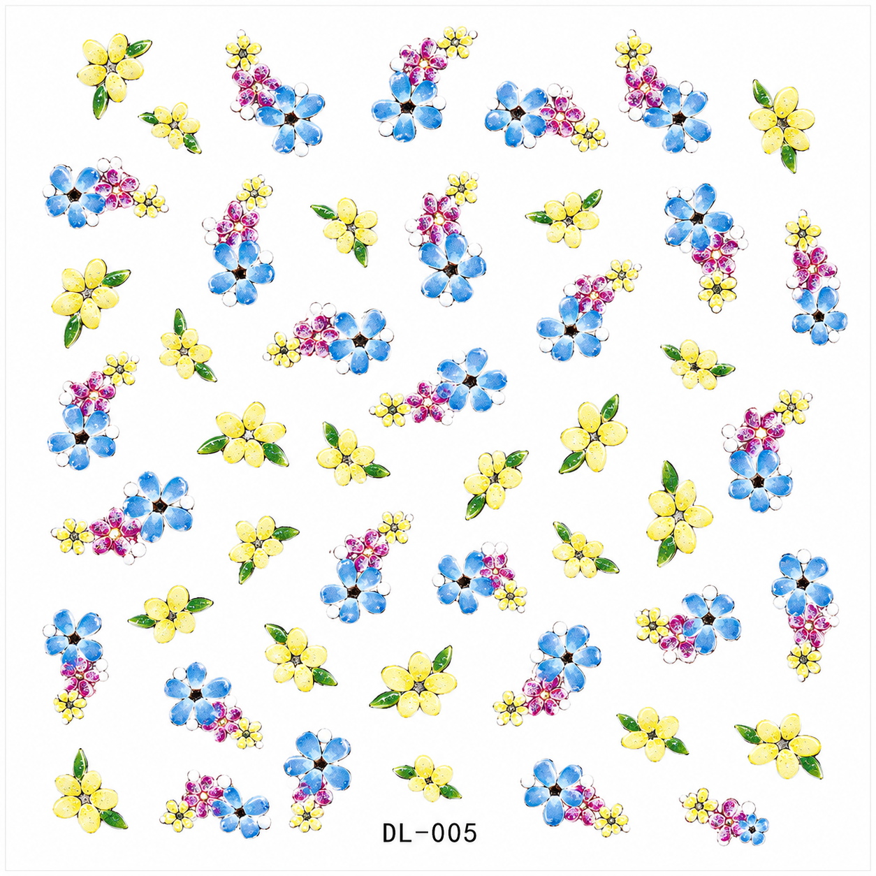2D Embossed Nail Sticker – DL-005