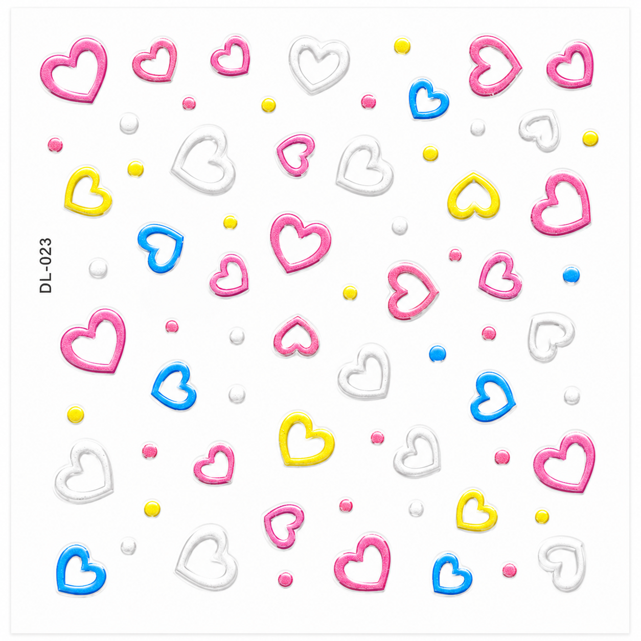 2D Embossed Nail Sticker – DL-023