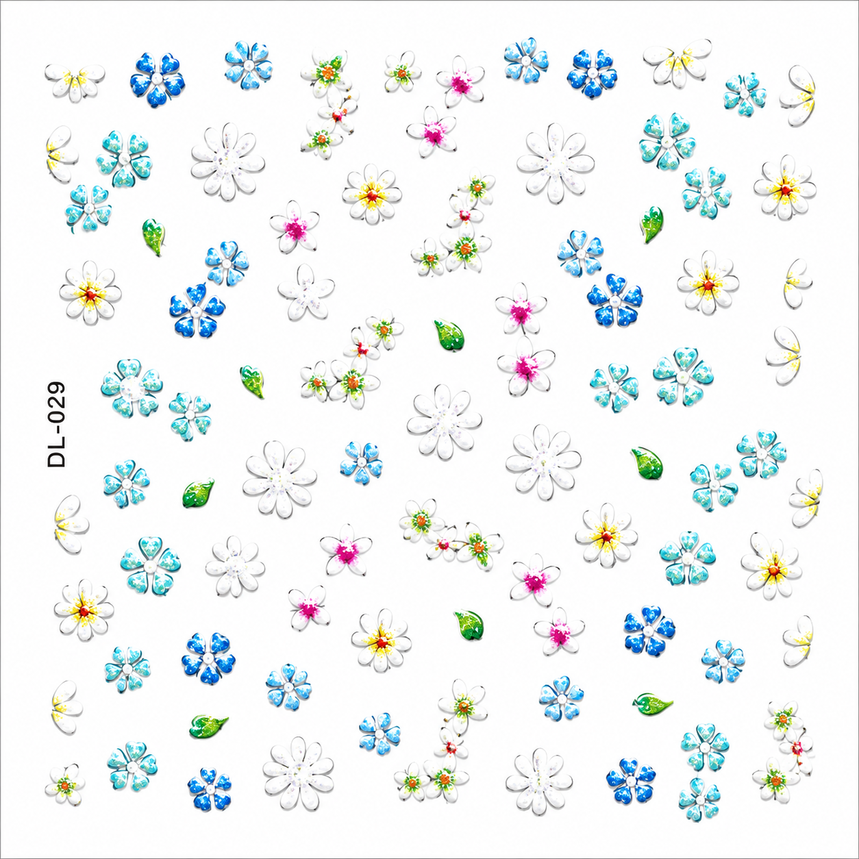2D Embossed Nail Sticker – DL-029