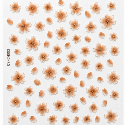 2D Embossed Nail Sticker – QY-CH003