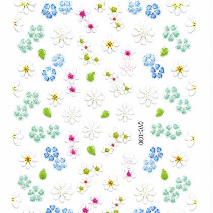 2D Embossed Nail Sticker – QY-CH030