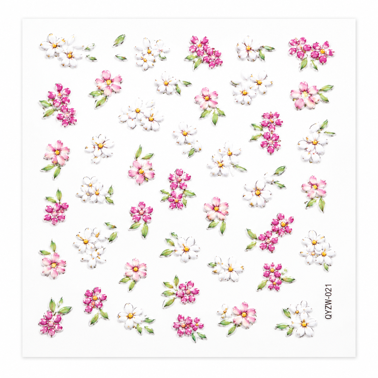 2D Embossed Nail Sticker – QYZW-021