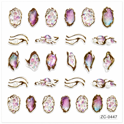 3D Gemstone Effect Nail Sticker – ZC-0447