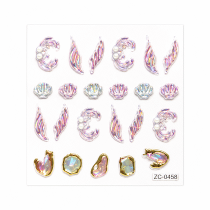 3D Gemstone Effect Nail Sticker – ZC-0458