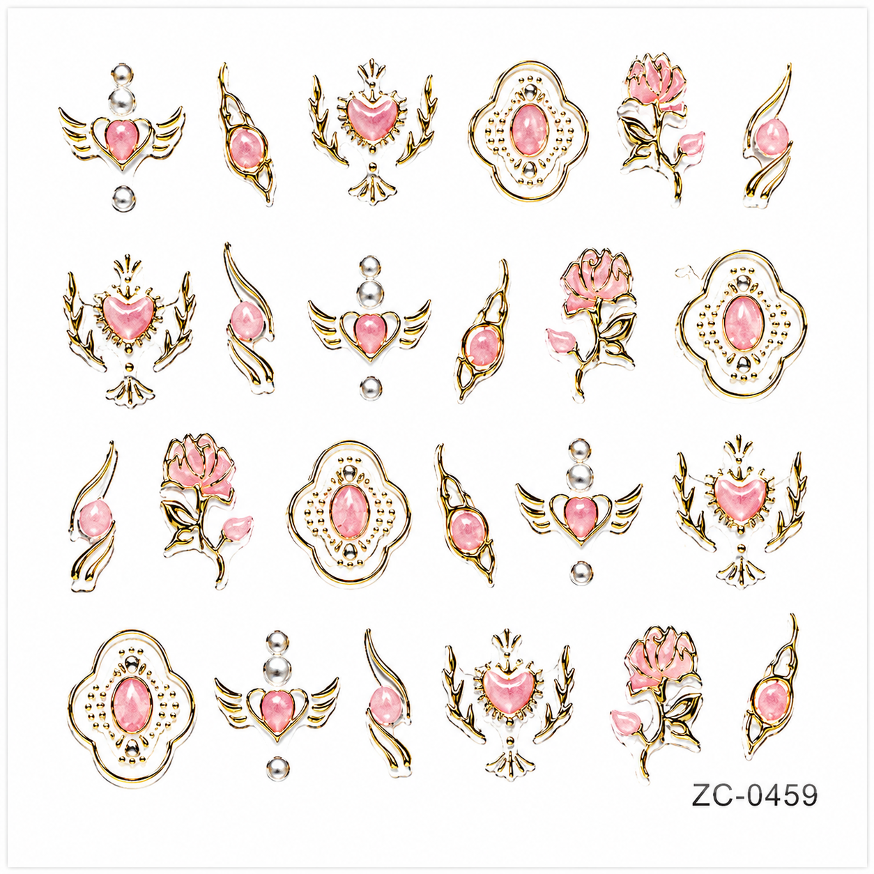 3D Gemstone Effect Nail Sticker – ZC-0459