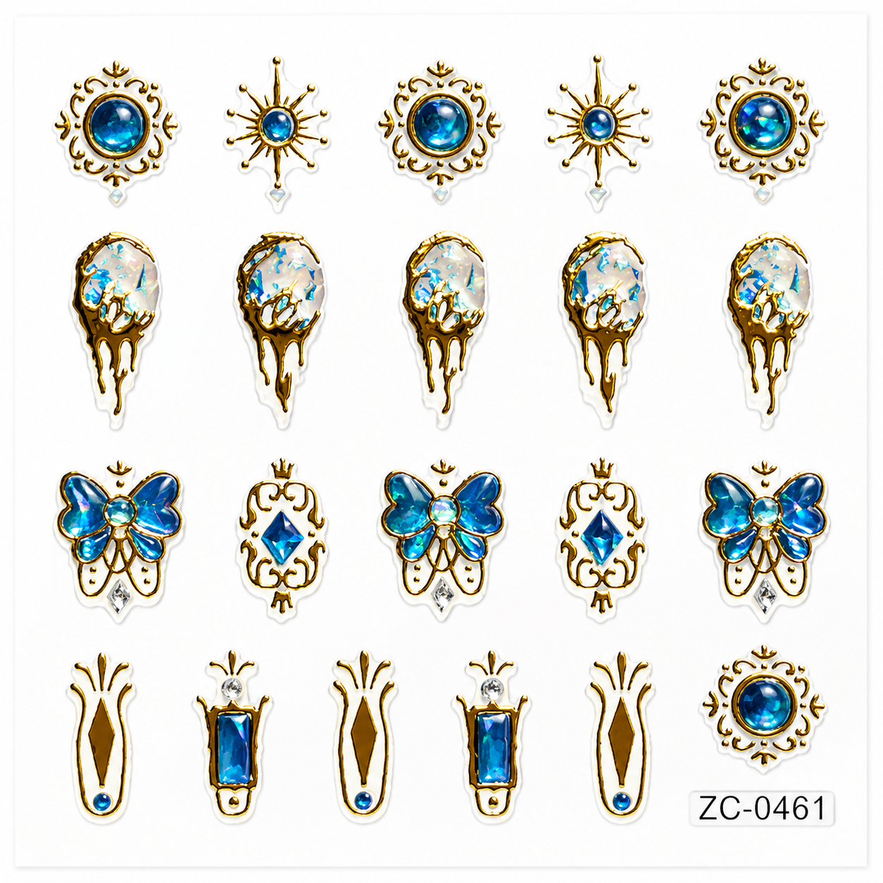 3D Gemstone Effect Nail Sticker – ZC-0461