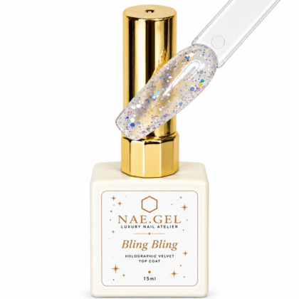 Tinsel - Bling Bling Collection | Holographic Velvet Top Coat 15ml (Limited Edition)